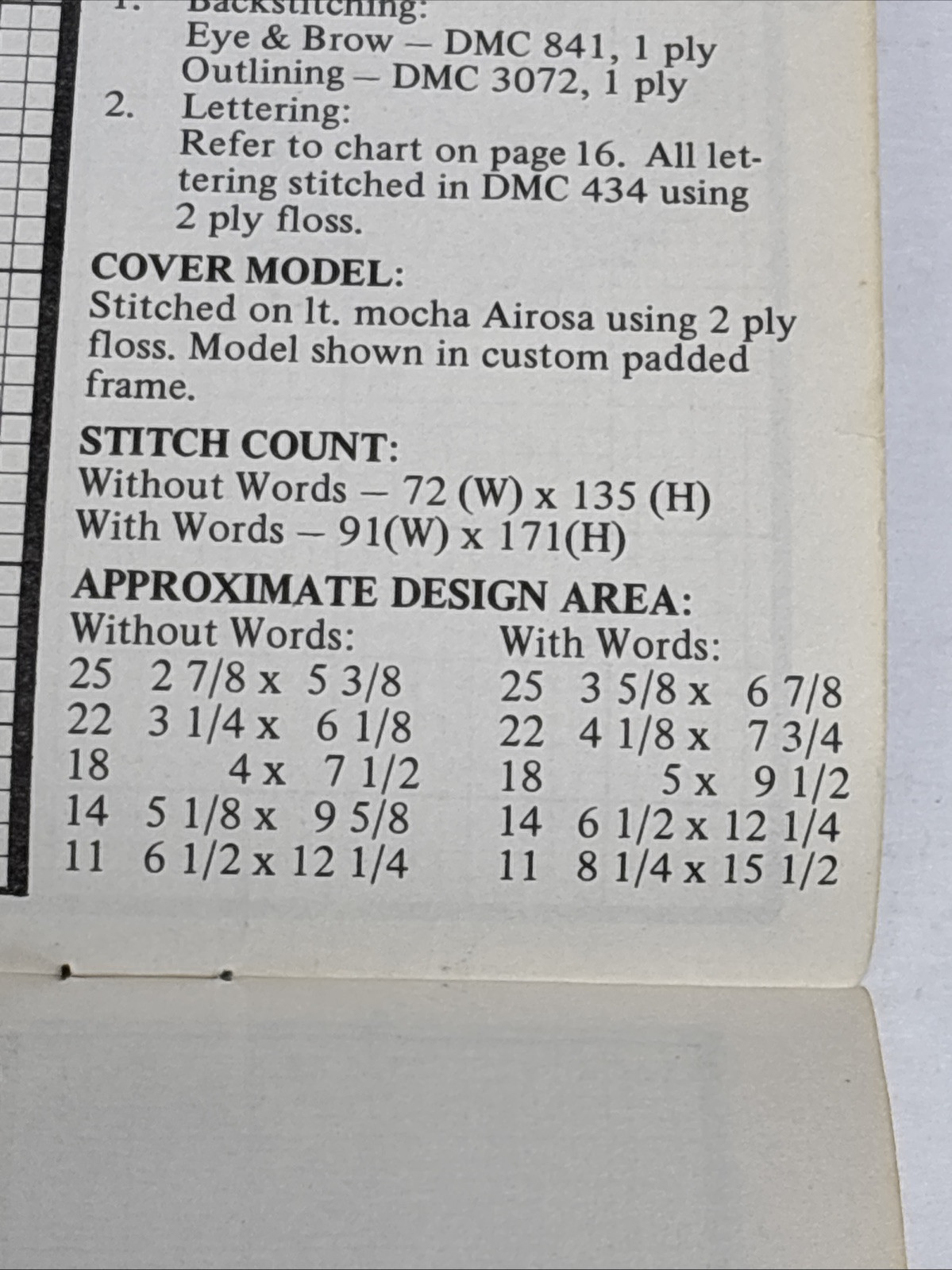 June Grigg Graphs for Grammar Book 16 Cross Stitch Pattern