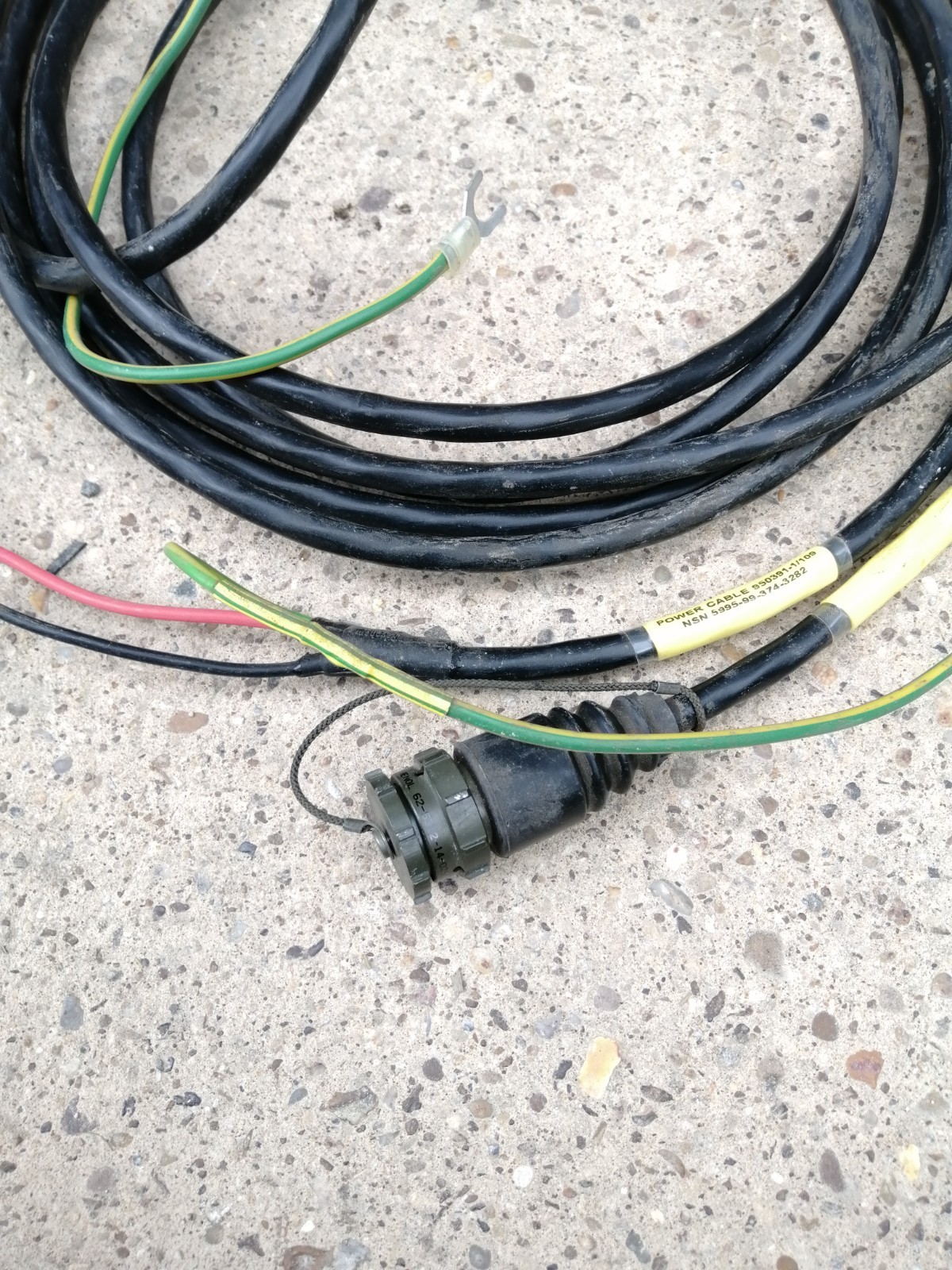 Bowman Tactical Communications System British Army Surplus Cable Assembly