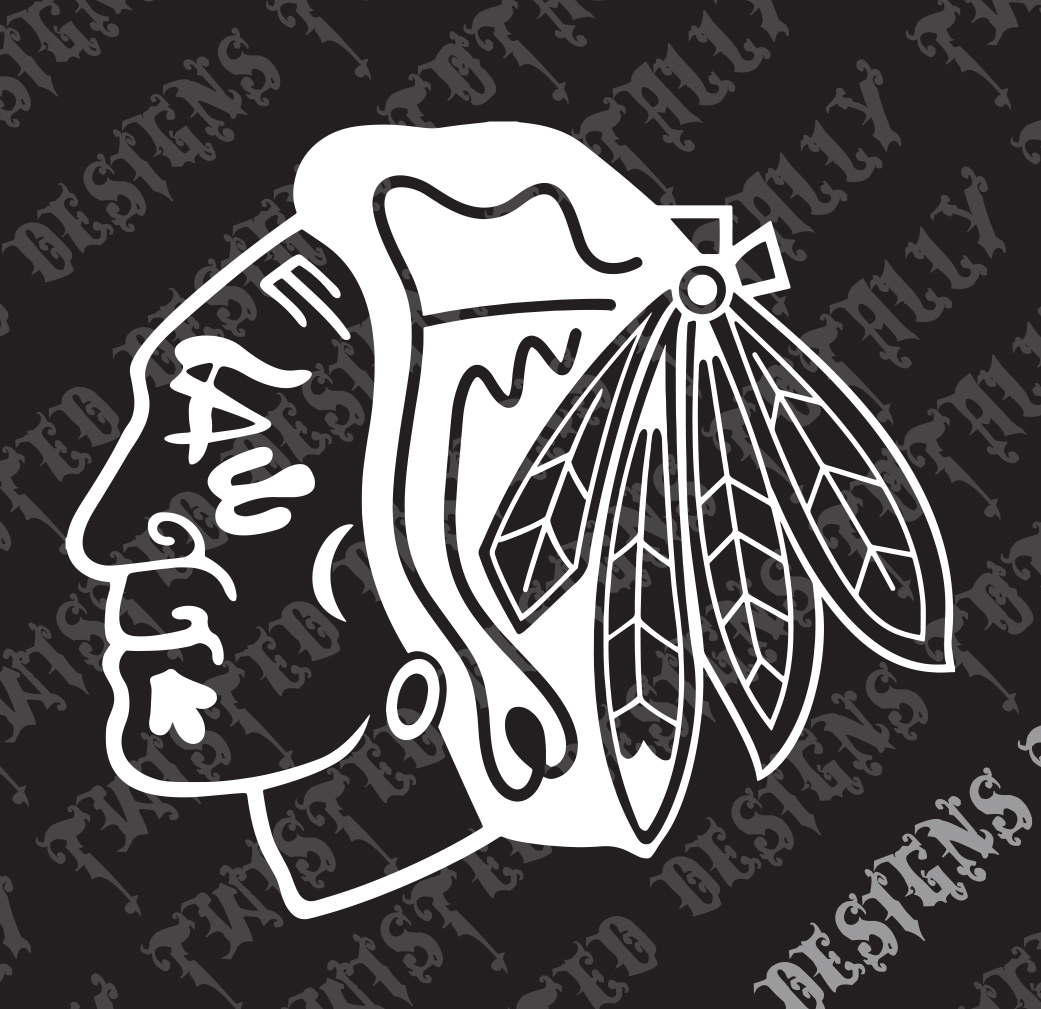 Chicago Blackhawks NHL vinyl decal sticker car truck Hockey black hawks
