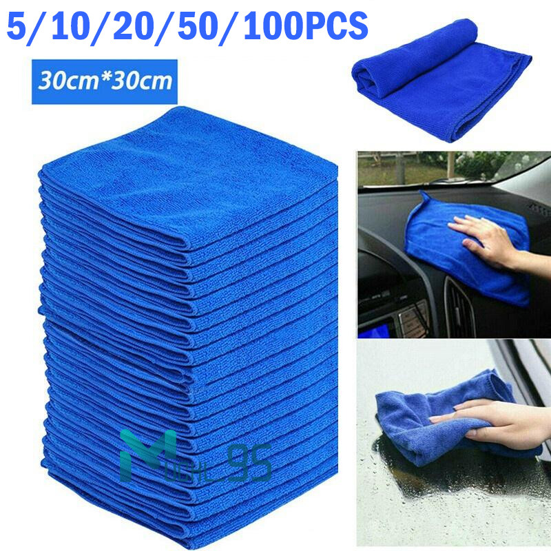 Reusable Microfiber Cleaning Cloth Towel No-Scratch Rag Car Polishing Detailing