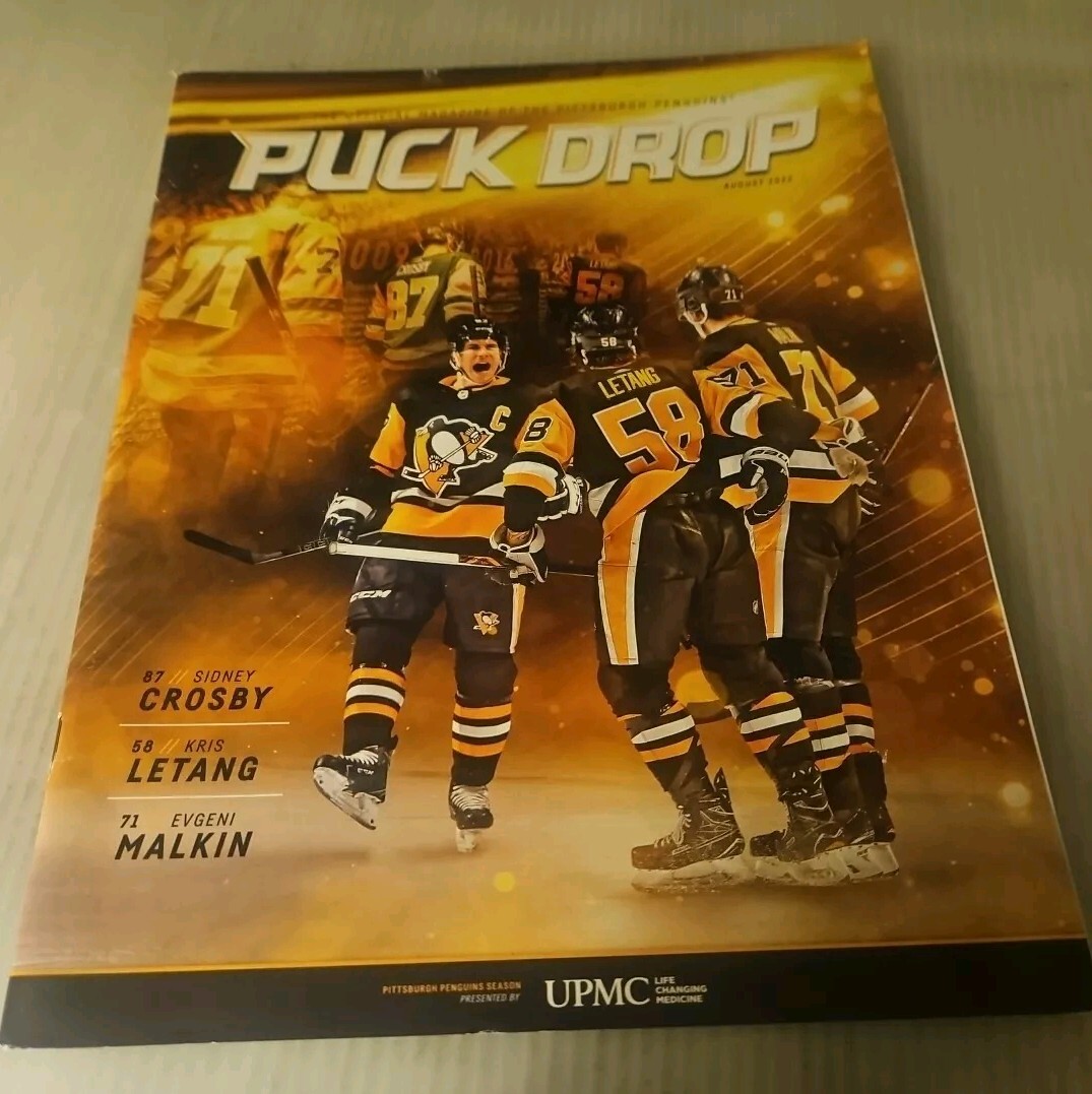 2022 August, "Puck Drop" The Official Magazine Of The Pittsburgh Penguins