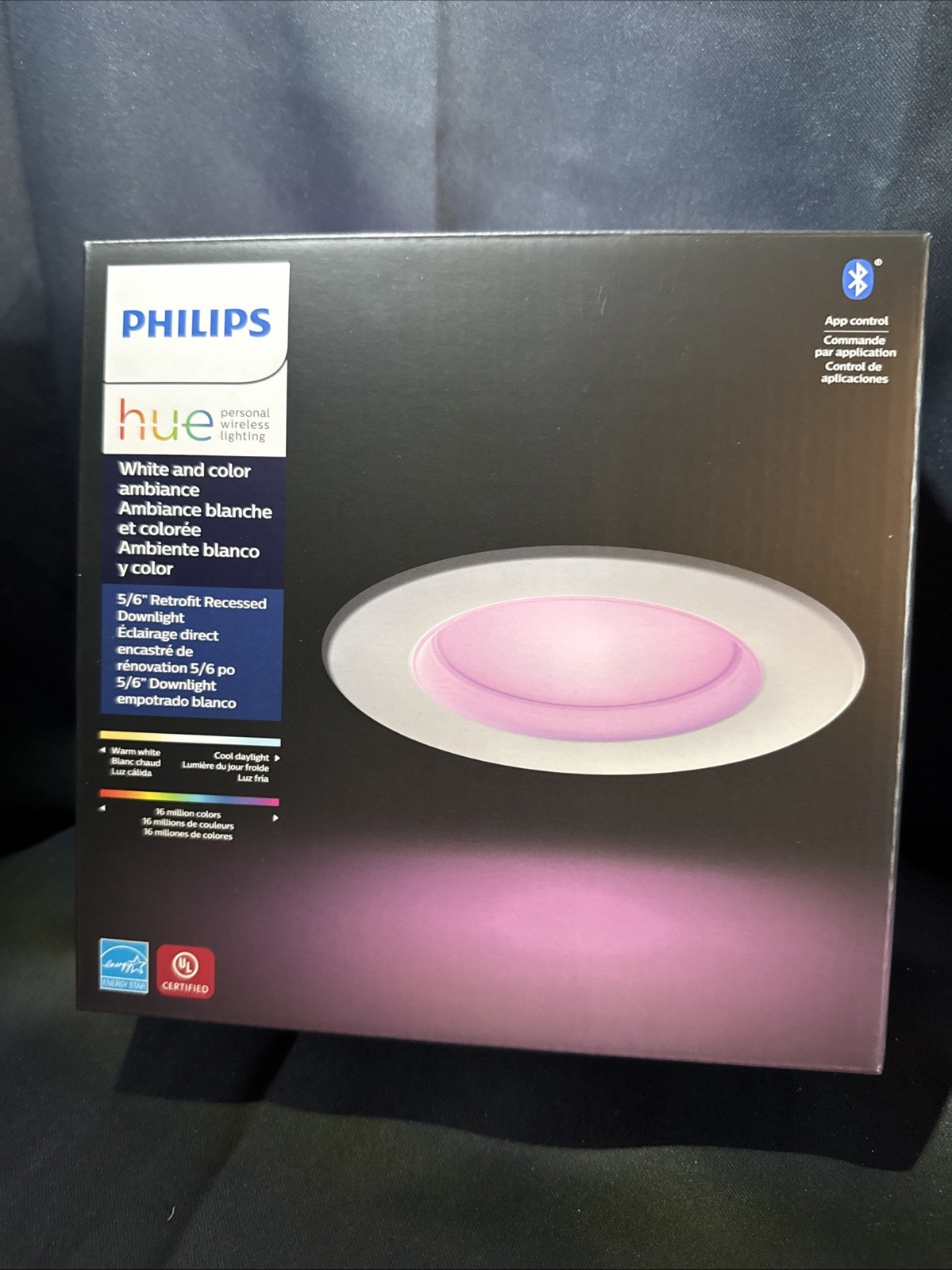 Philips 5996611U5 9W Hue and Color Ambiance Retrofit Recessed Downlight - White
