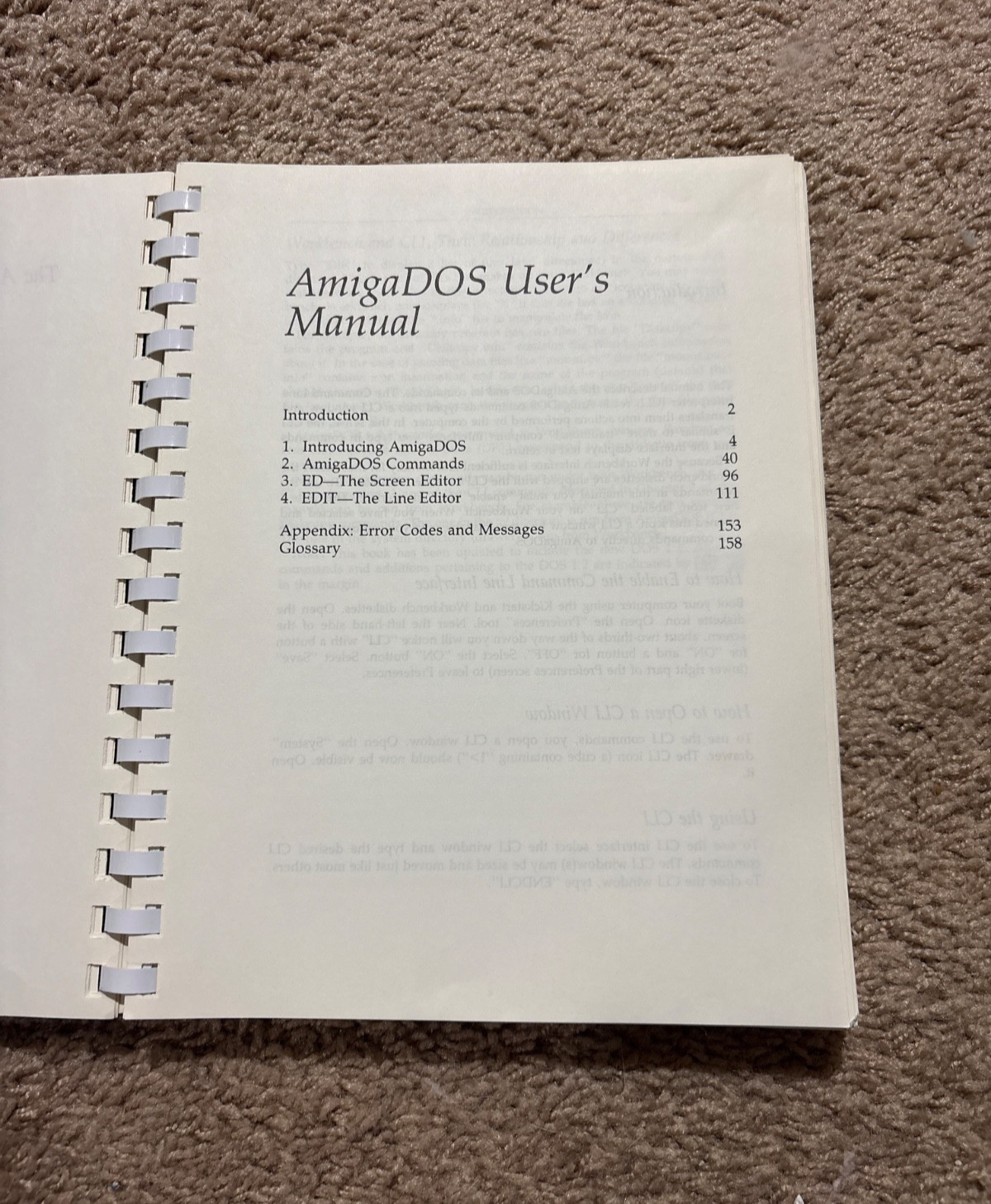 The Amiga DOS Manual 1987 2nd Edition Commodore Amiga