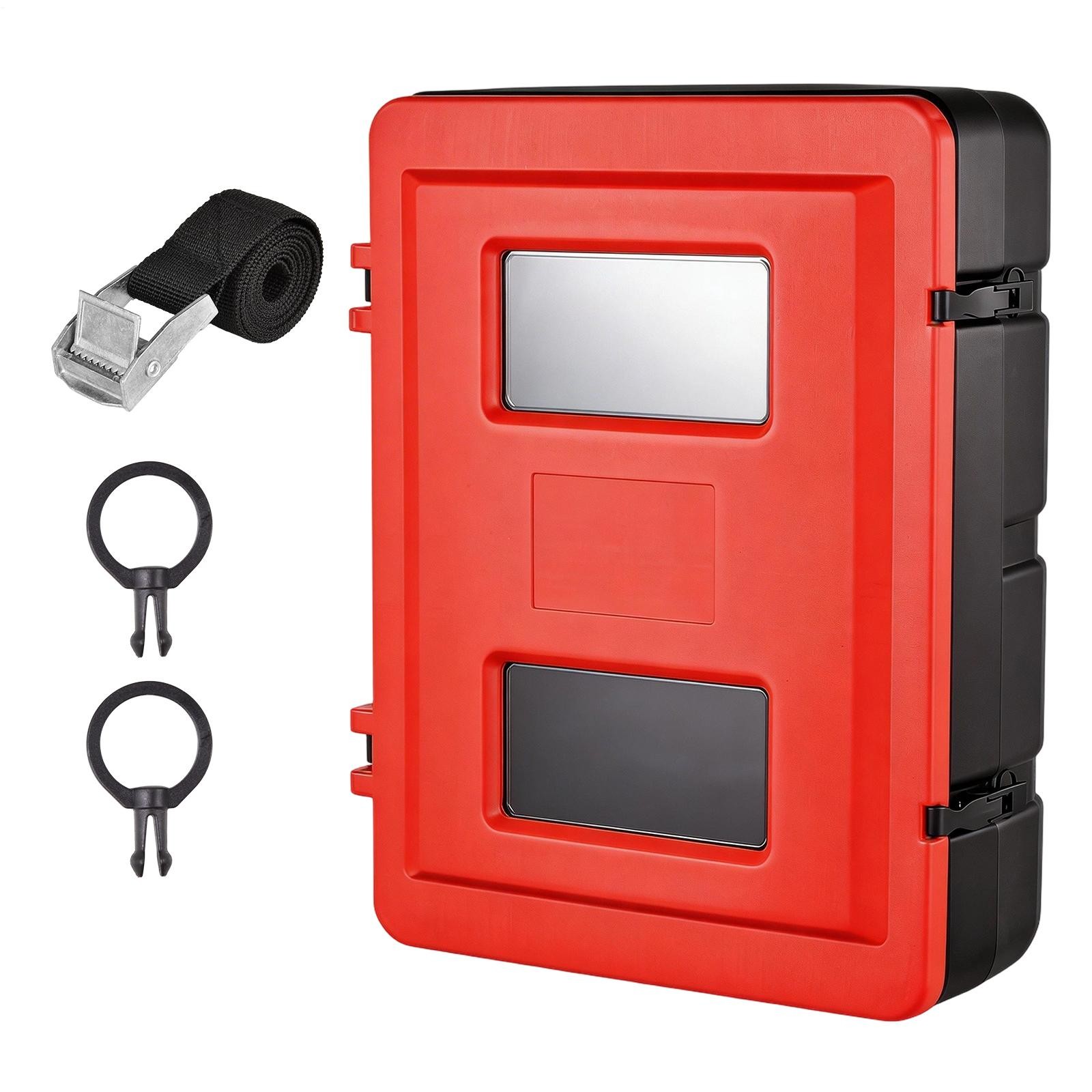 Sturdy Plastic 26 lb Fire Extinguisher Cabinet Box,Resistant Weatherproo