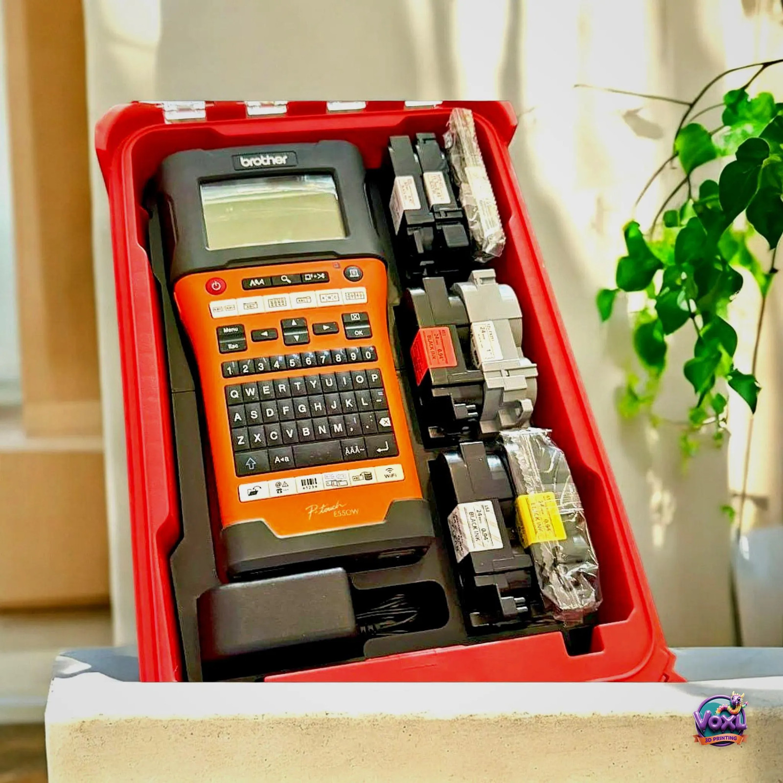 3D Printed Packout Insert For Brother E550W Label Maker – PETG Tool Organizer