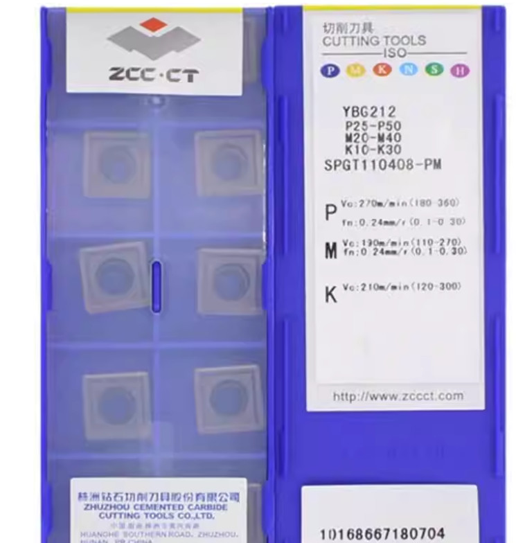 ZCC.CT SPGT110408-PM YBG212  Carbide inserts For SPMX SPMG Drilling Insert 10Pcs
