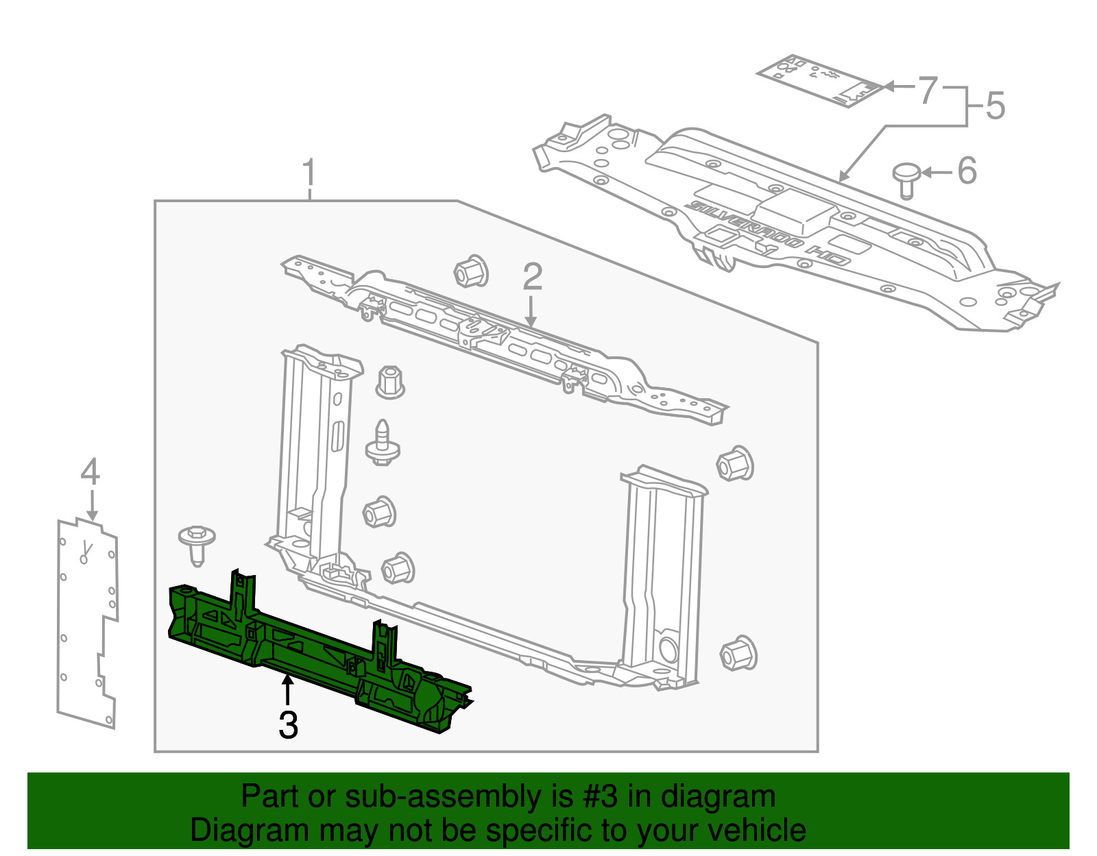Genuine GM Lower Bracket 85632901