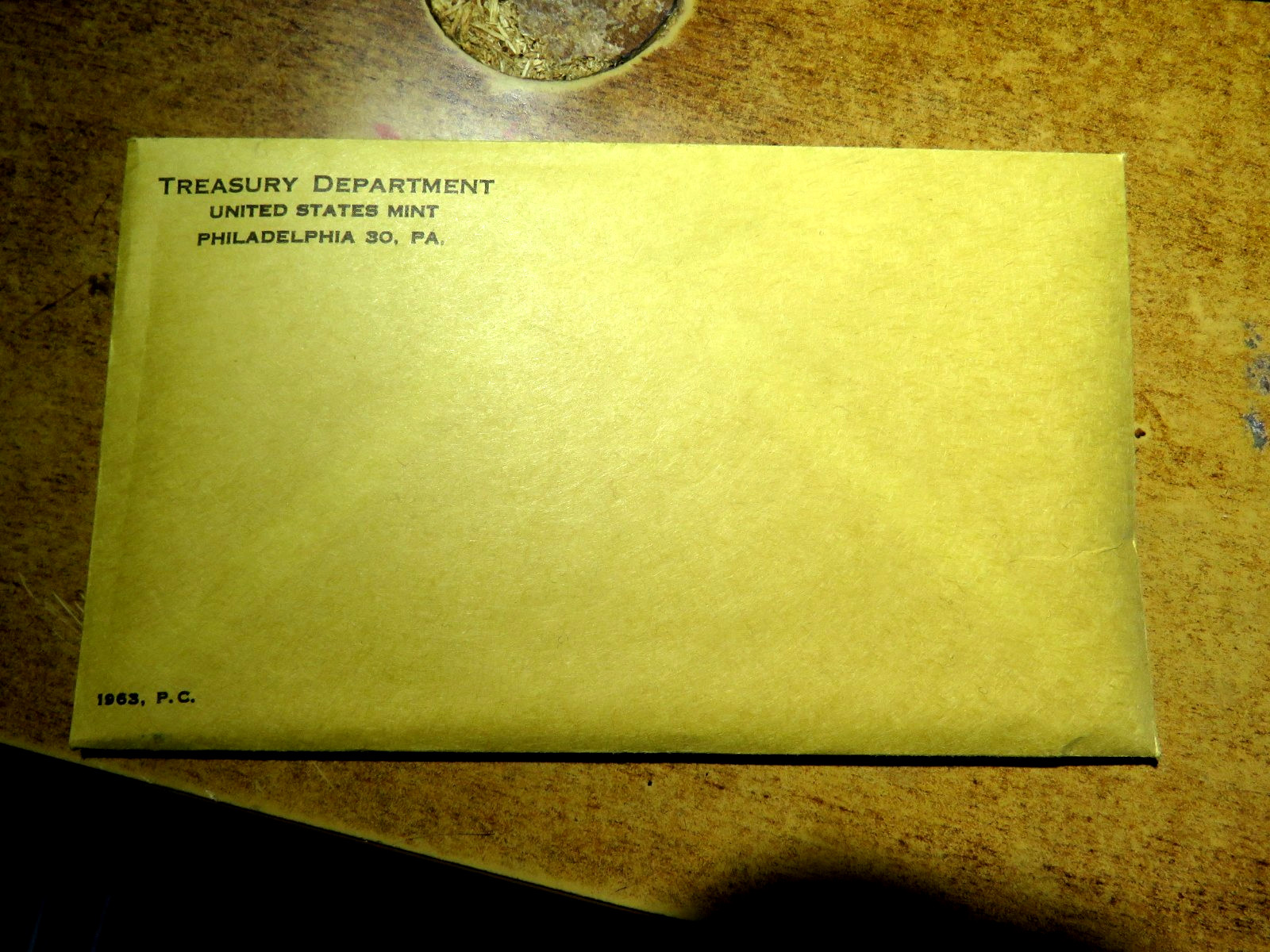A Sealed Never Opened (Very Clean Envelope) Five Coin 1963 Silver Proof Set O1