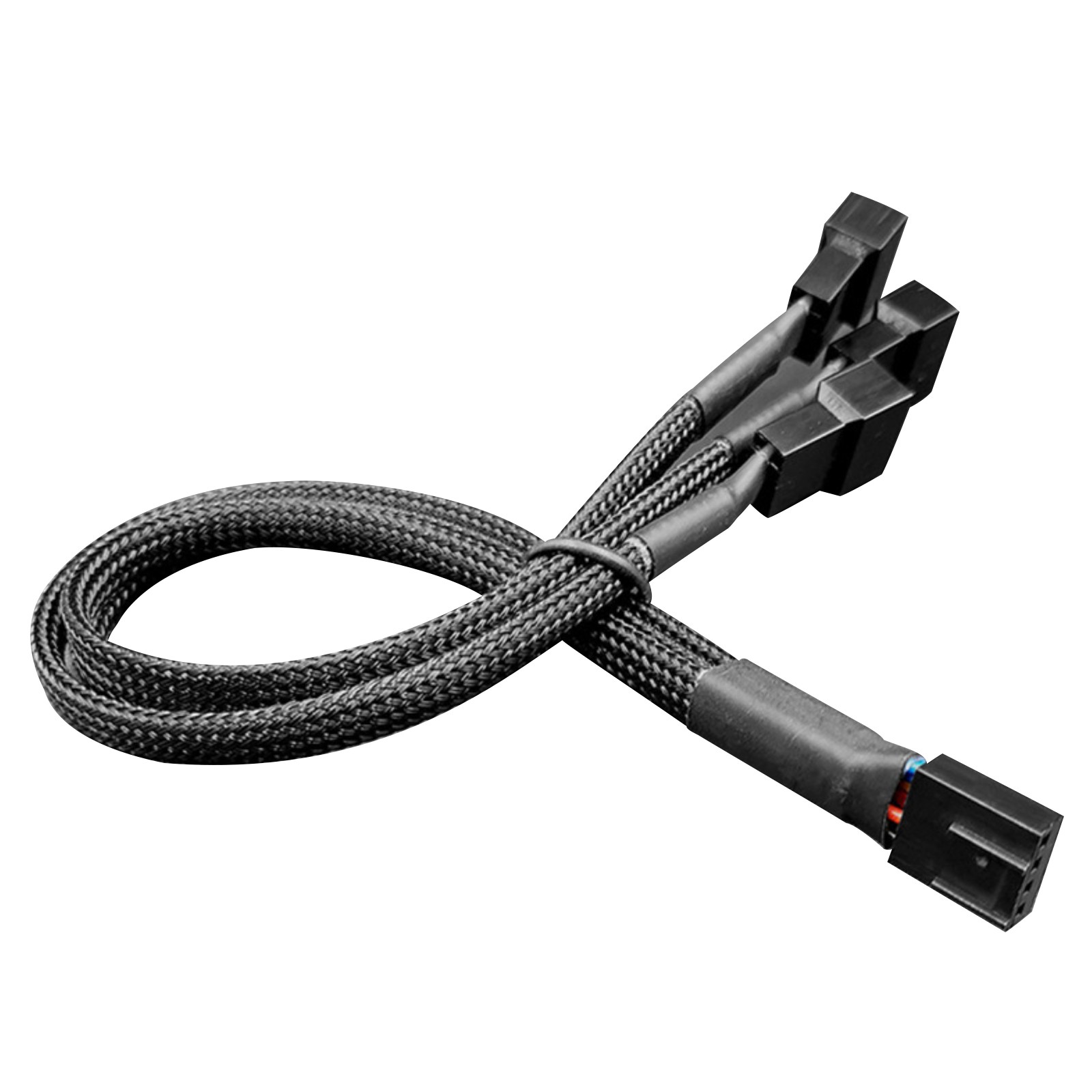 27cm Female-to-Male 4 Pin 1 to 3 Way Cooling Fan Water Cooling PWM Fan Adapter h