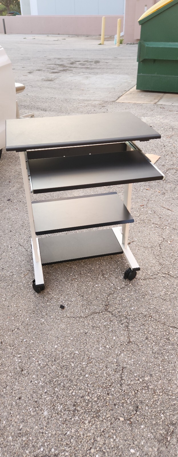 Tripp Lite Mobile Workstation with Adjustable Shelves, Locking Casters, TAA