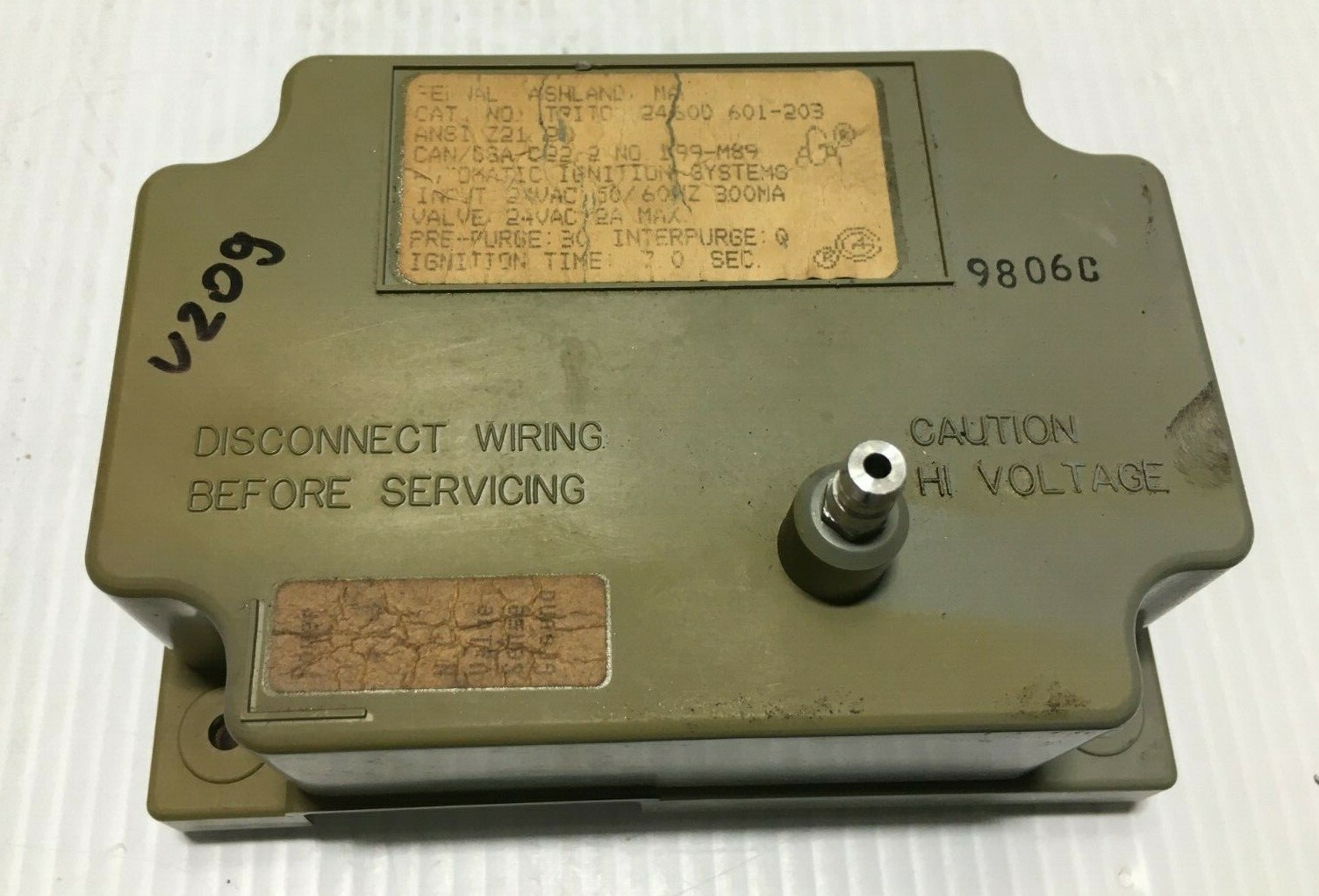 Fenwal Triton 2460D 601-203 Automatic Spark Ignition System used #V209