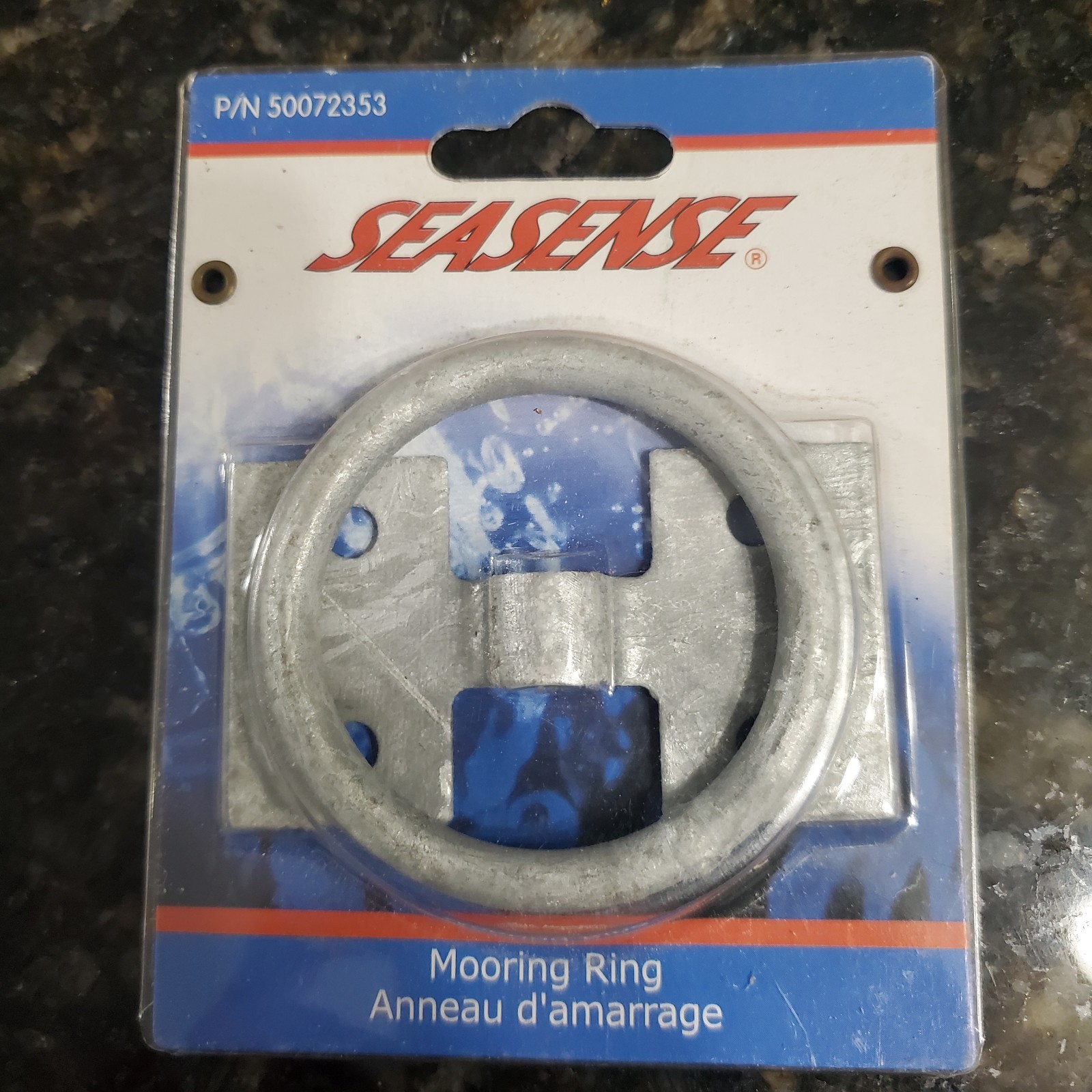 Seasense Marine Dock Galvanized Mooring Ring, 2-Inch Set Of 2