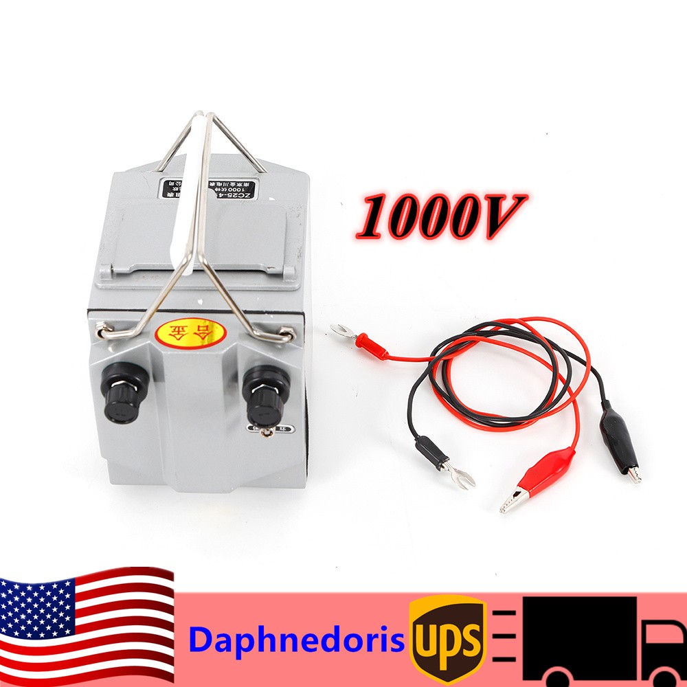 Megohmmeter 1000V Insulation Resistance Tester Hand Crank Megger 1000M