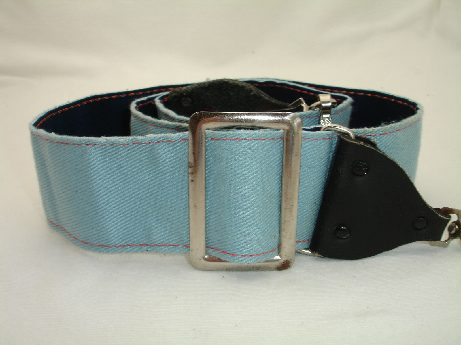 Denim camera neck strap by CAMERA CADDY , Jeans  , 2" wide, vintage GUC