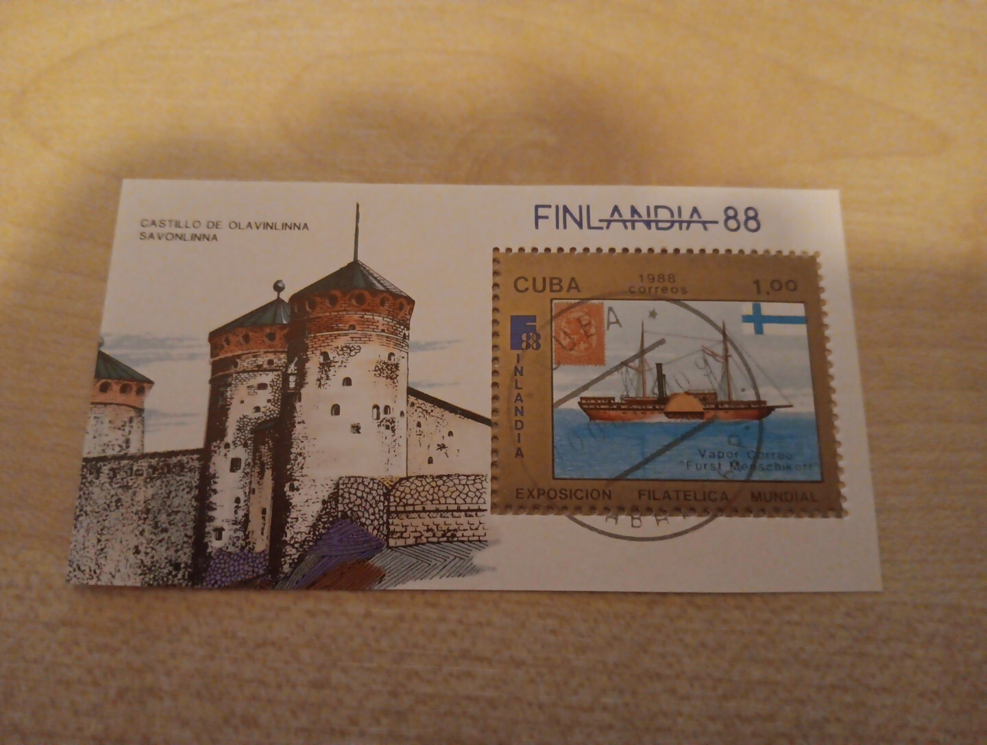 BLOCK POST STAMPS WORLD  USED   (MBJJ6043) CASTILLO DE OLAVININNA