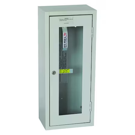 Zoro Select 35Gx49 Fire Extinguisher Cabinet, Surface Mount, 23 5/8 In Height,,