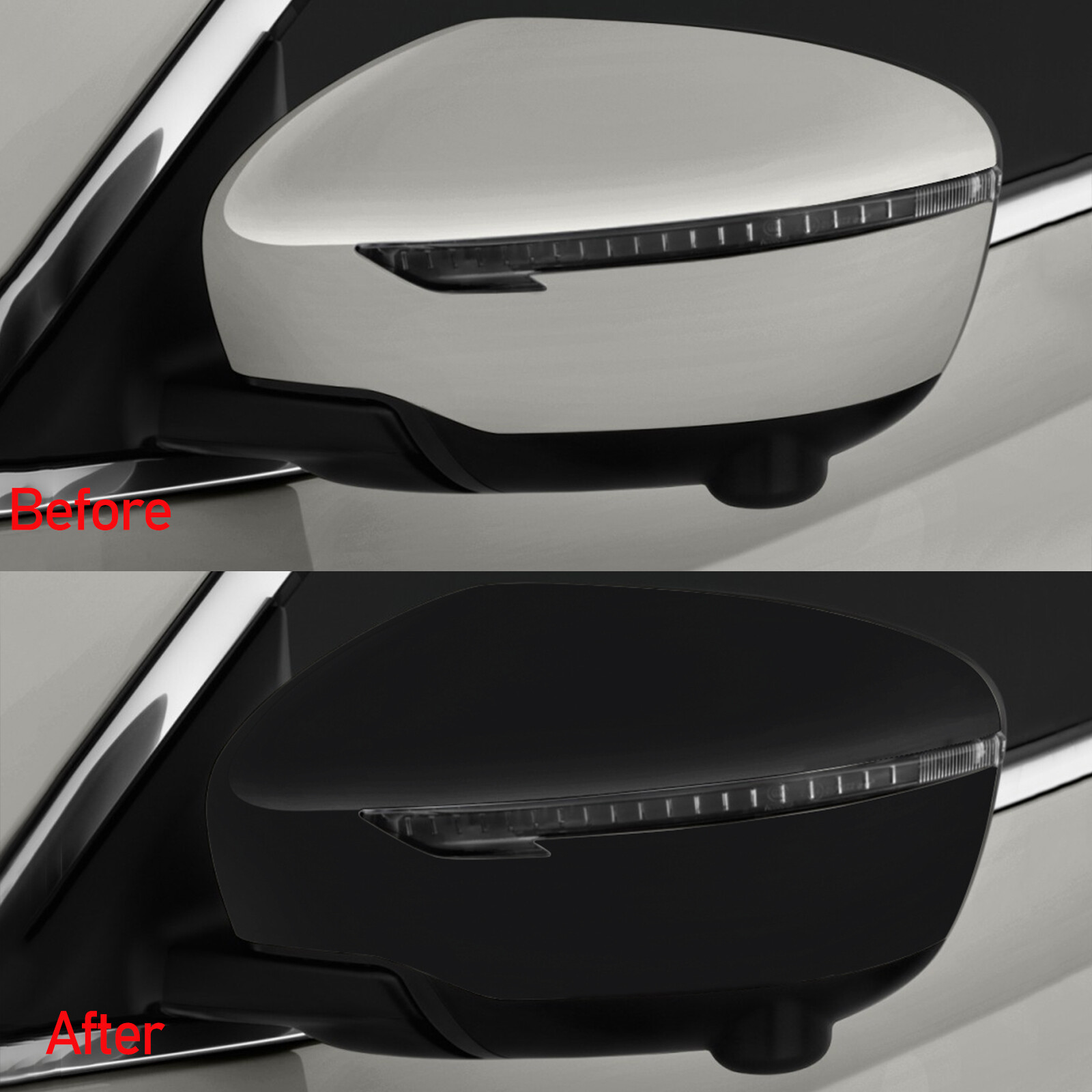 For 2015-2021 Nissan Murano Side Wing Mirror Cover Cap Gloss Black