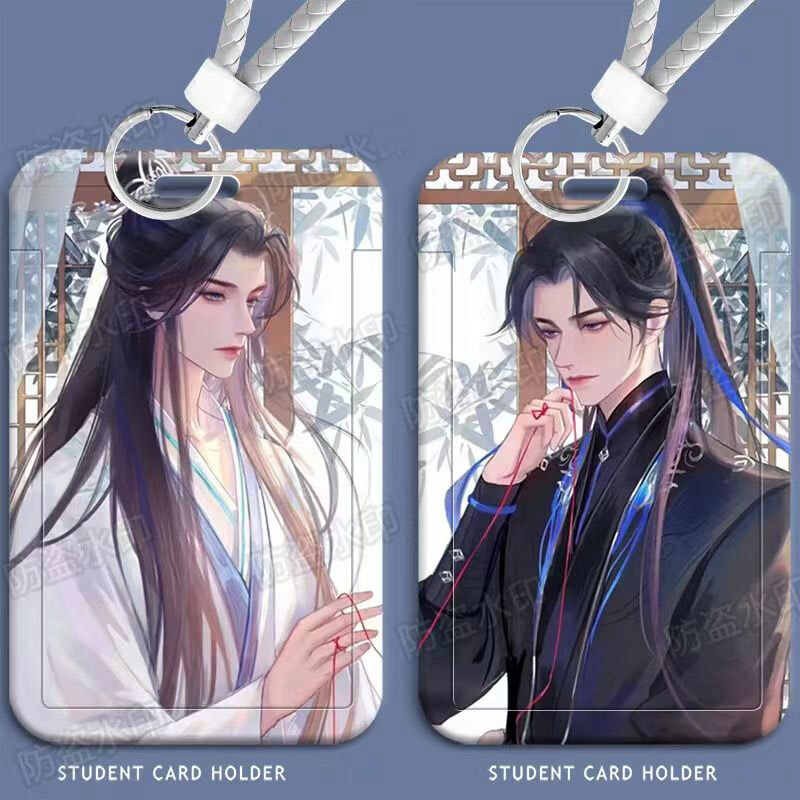 New The Husky and His White Cat Shizun Chu Wanning Student Card Holder Keychains