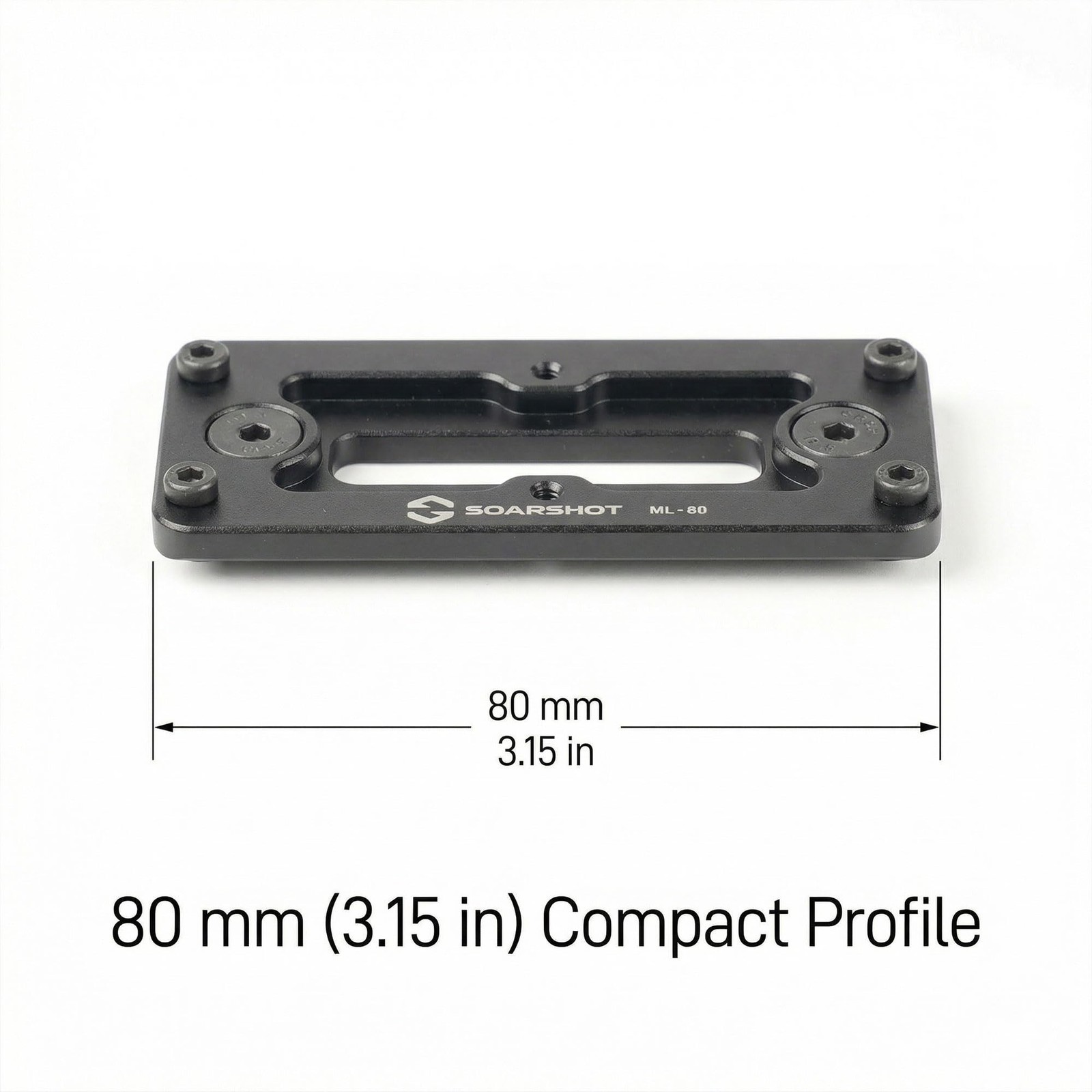 SOARSHOT MLOK Arca Rail Adapter, Quick Release Dovetail Plate Compatible with...