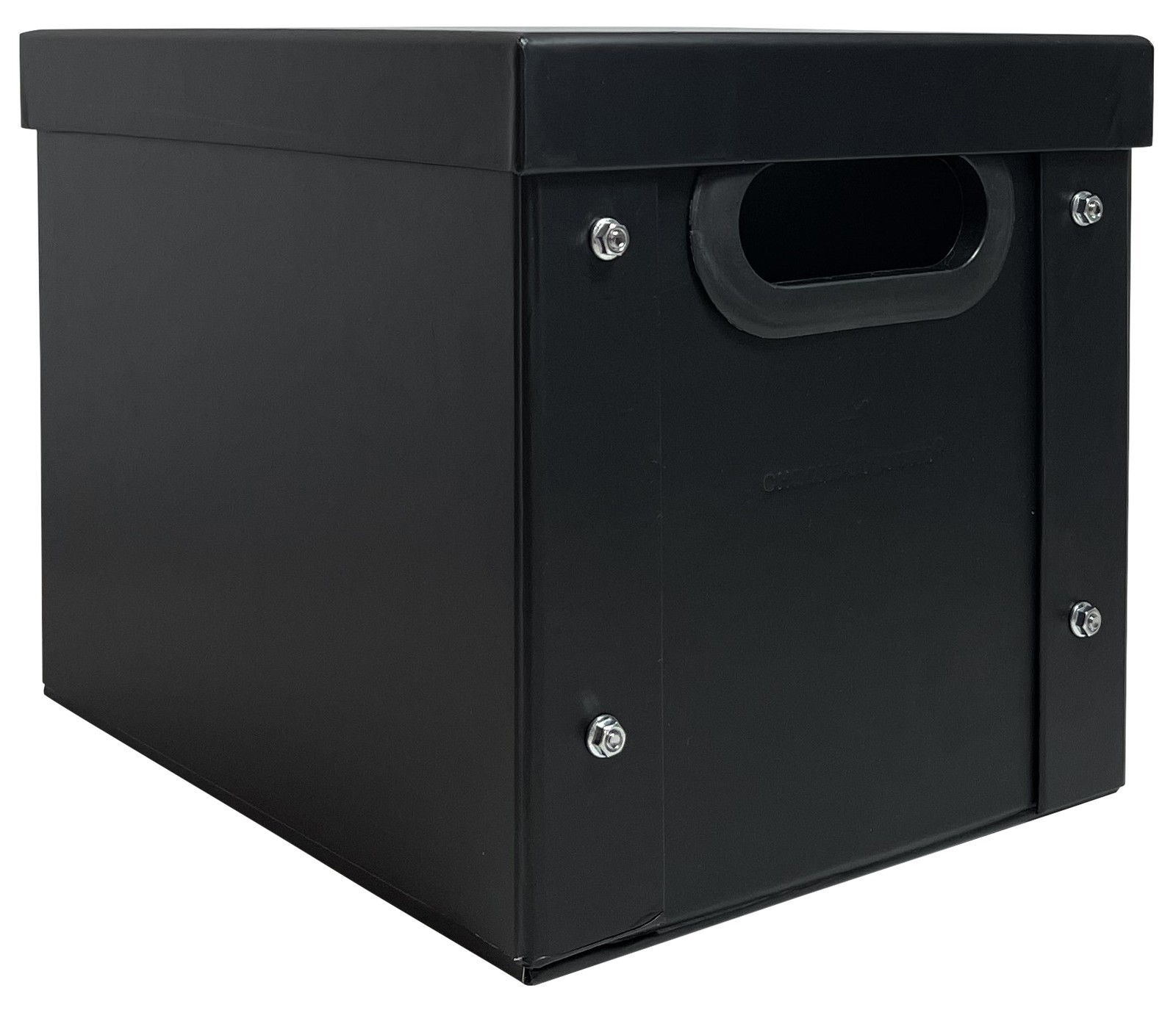 CheckOutStore Black 7" Vinyl Record 45 RPM Storage Box