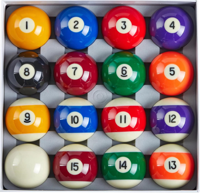 Juego de 16 bolas de billar para mesa de pool, resistentes y duraderas