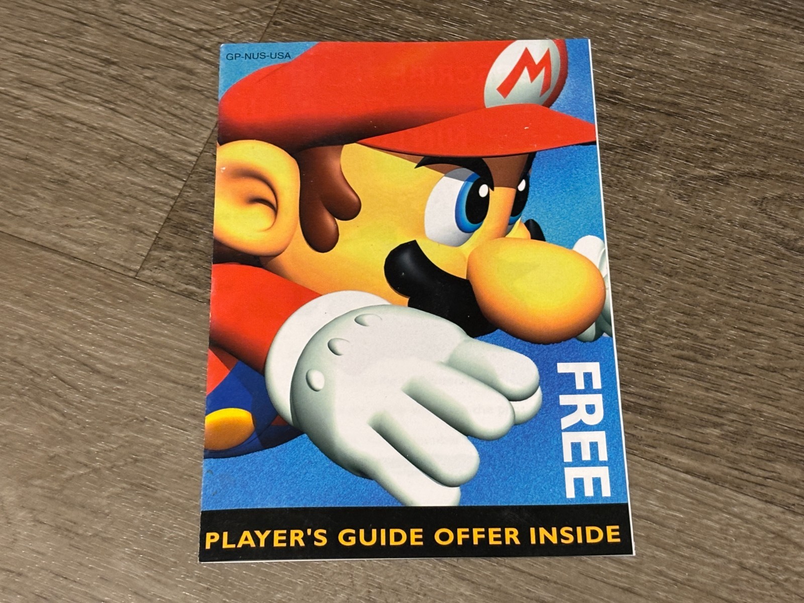Super Mario 64 Insert Nintendo 64 N64 Player's Guide Offer Inside Authentic