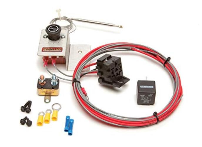 Performance 30104 Adjustable Electric Fan Thermostat Kit with Relay
