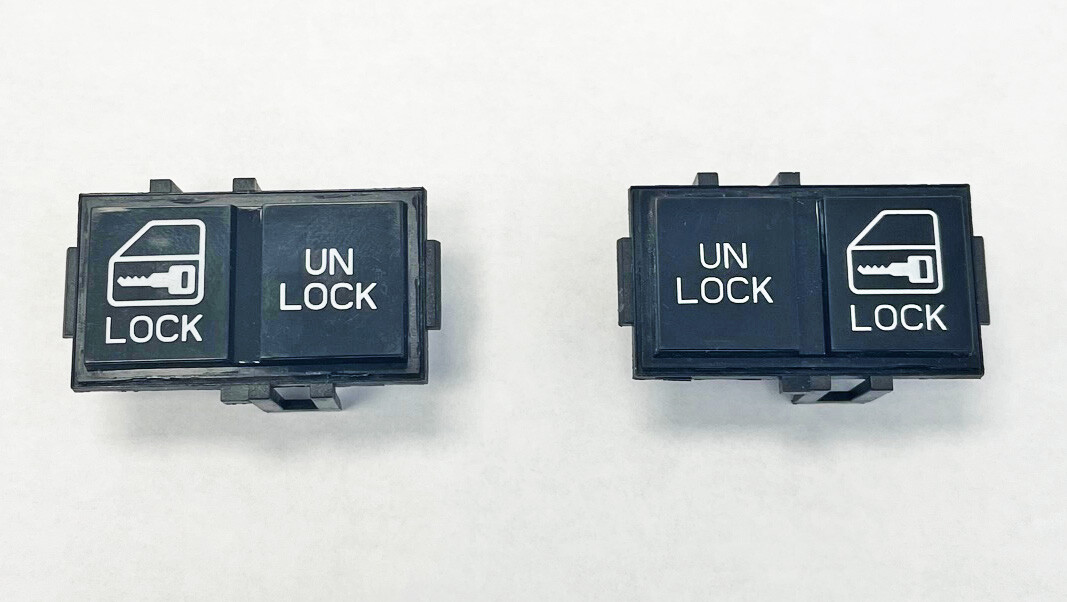 PAIR!  82-92 Camaro Corvette Firebird Power Door Lock Switches LH RH New!