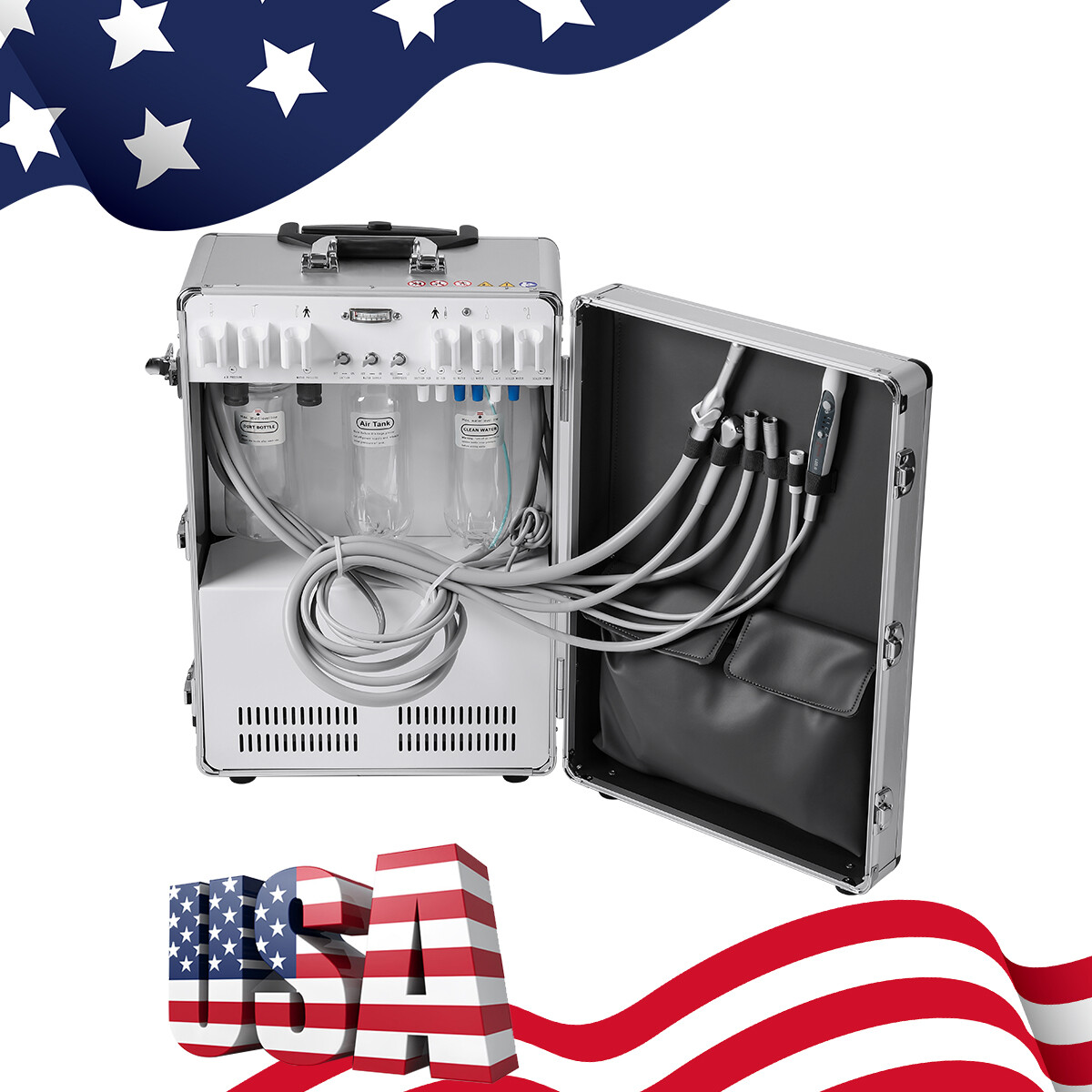Dental Chair Unit Computer Controlled DC Motor/Moblie Unit System Air Compressor