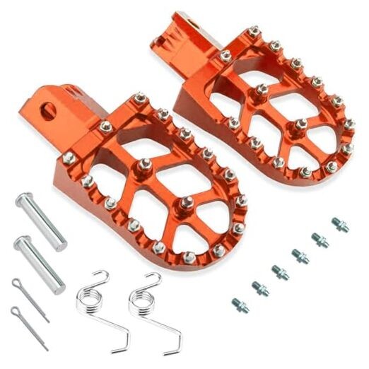 Motorcycle CNC Aluminum Foot Pegs Rests CRF50 70 XR50 70 110 TaoTao Orange