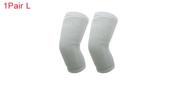 Simple Knee Pads Large Size Gray 1 Pair