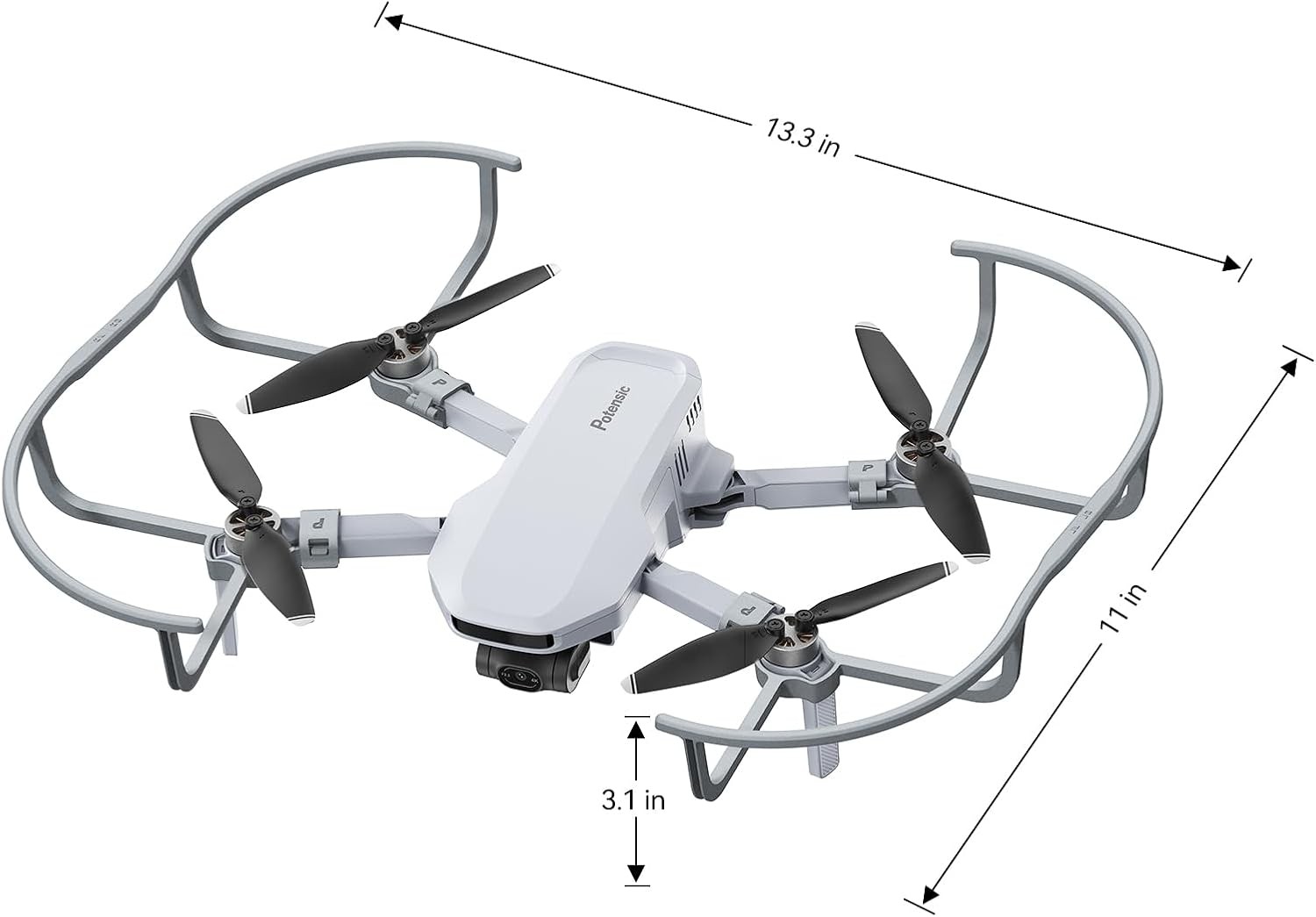 Potensic 360° Propeller Guard, Compatibility: ATOM LT, Silver