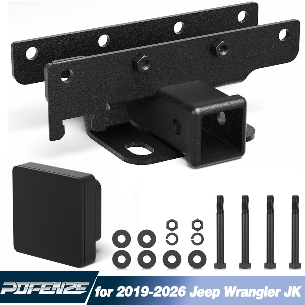 Tow Hitch Trailer Kit for 2018-2026 Jeep Wrangler JL JLU Hitch Receiver 2&4 Door