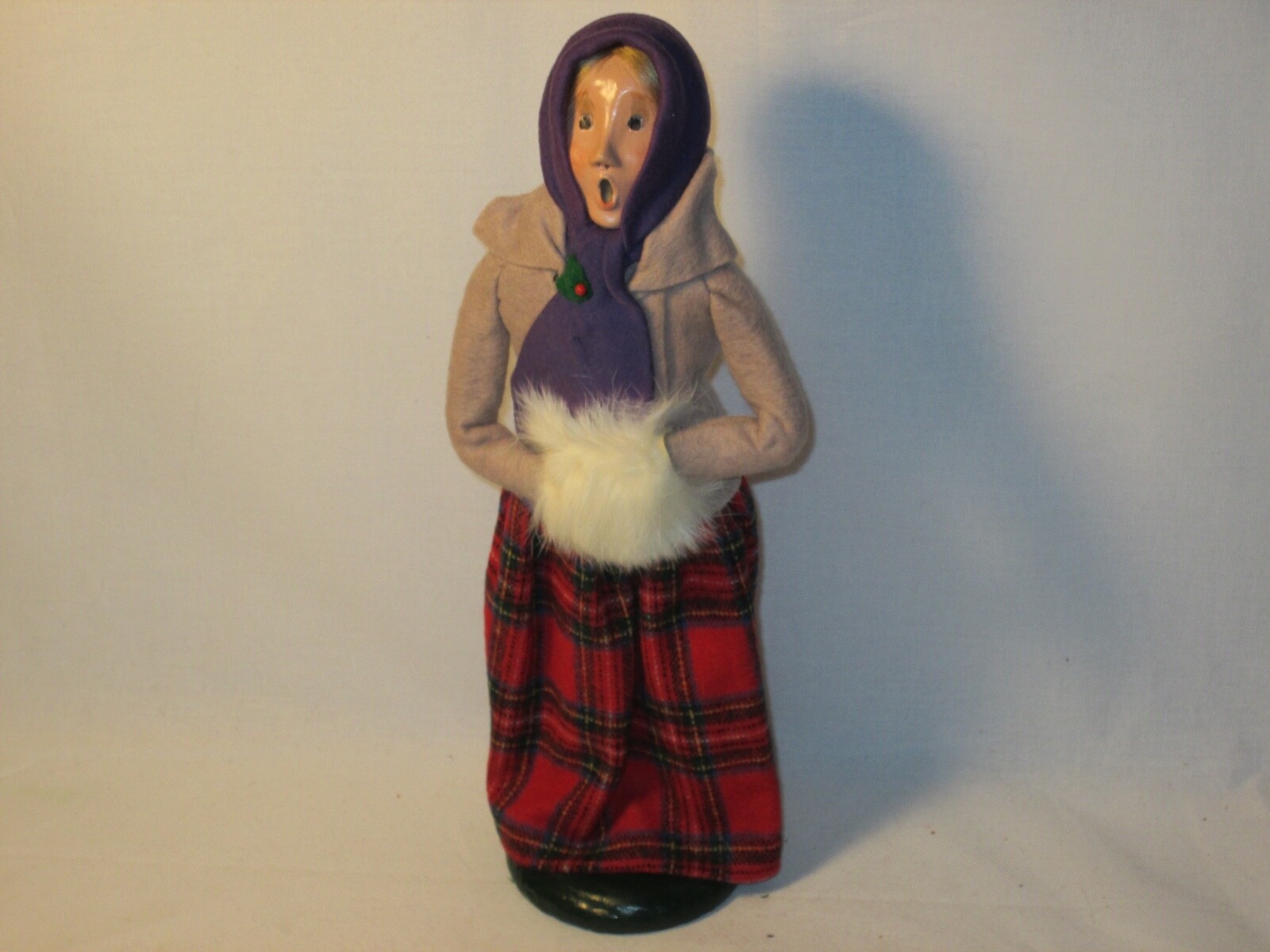 Byers Choice 1985 Elegant Woman with Long Plaid Skirt