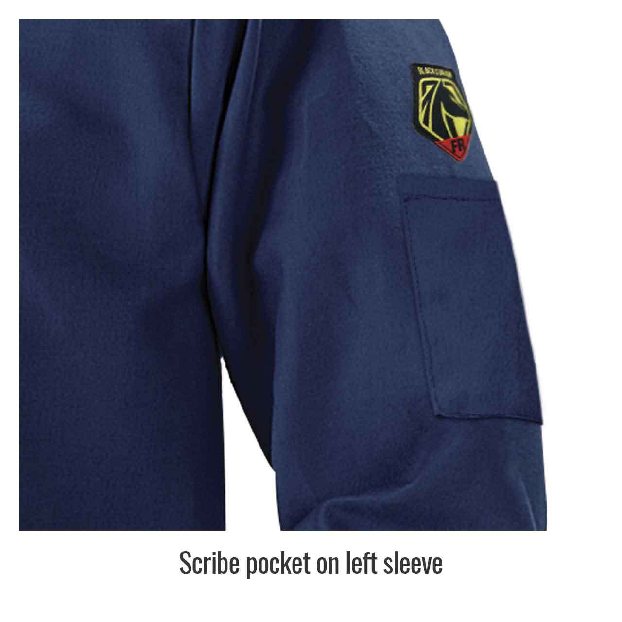 Black Stallion JF4520 Premium FR Lenzing Welding Jacket Navy Medium