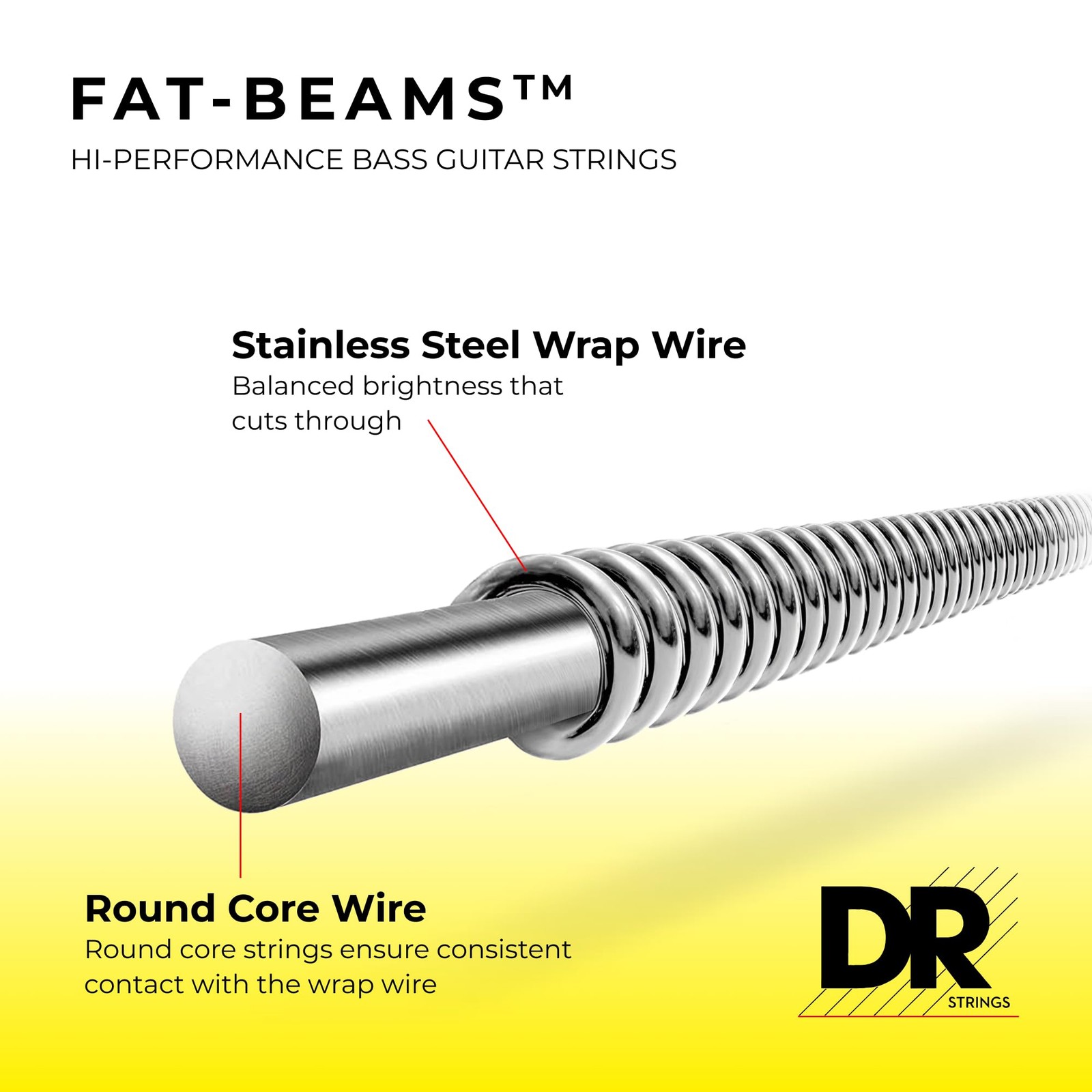 FAT-BEAM Bass Guitar Strings (FB-40)