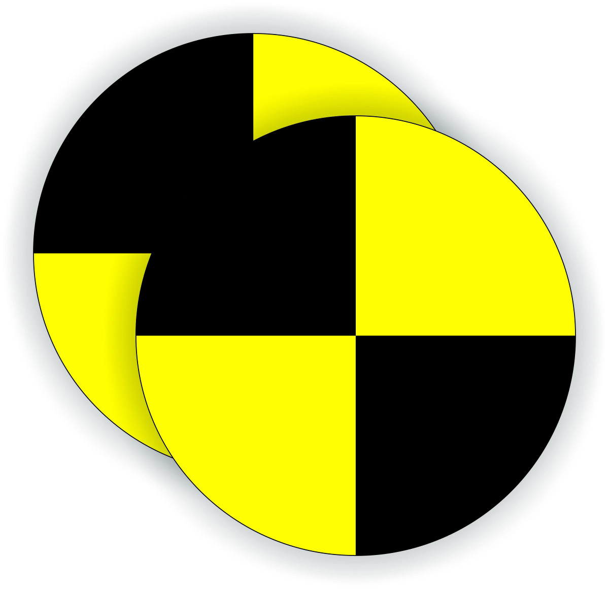 pair - Crash Test Dummy Hard Hat Stickers | Funny Welding Motorcycle Toolbox