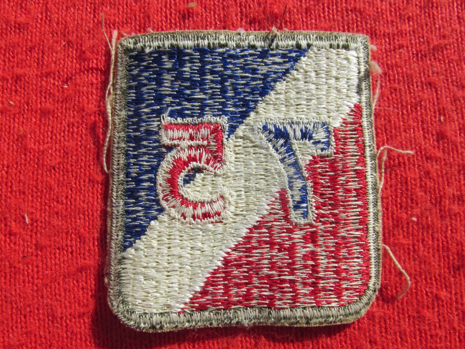 US Army 75th Division patch cut edge fully Embroidered no glow