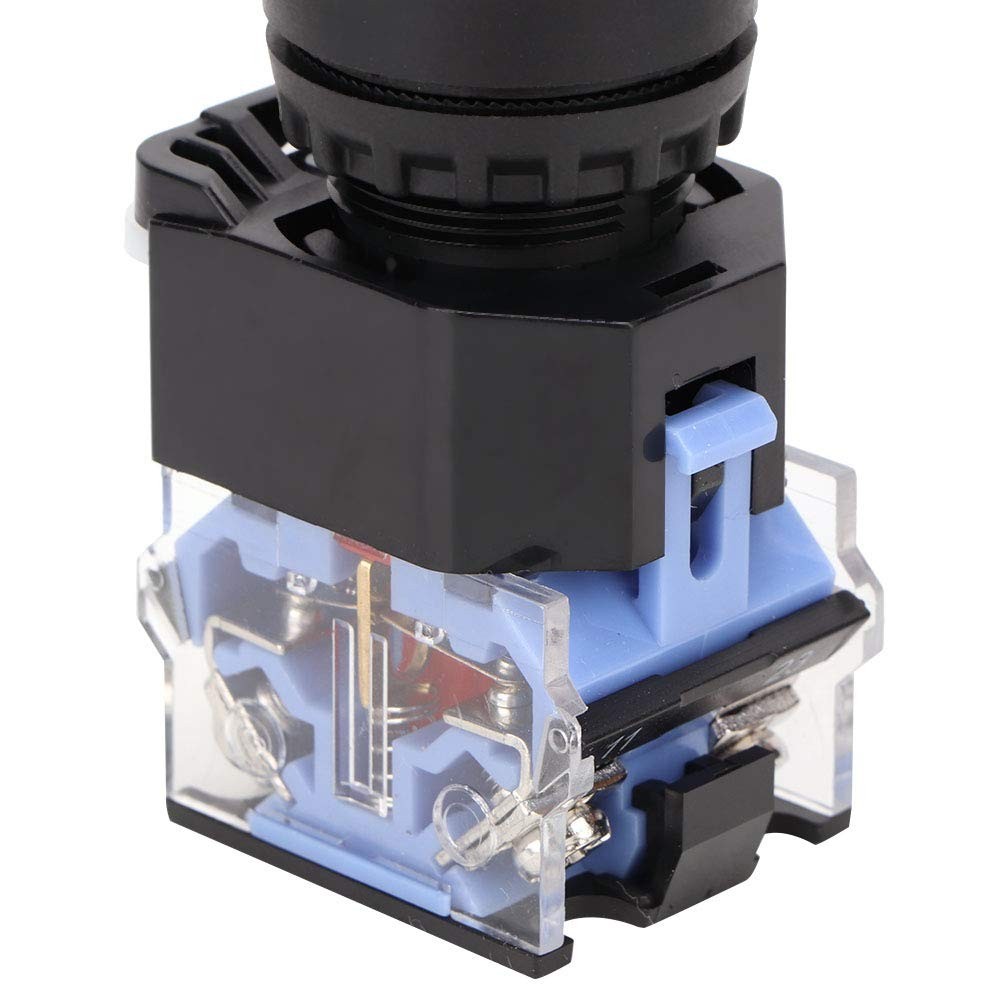 Self-Locking Knob Switch 22mm 1 Open 1 Close 2 Position Maintained Selector 10A