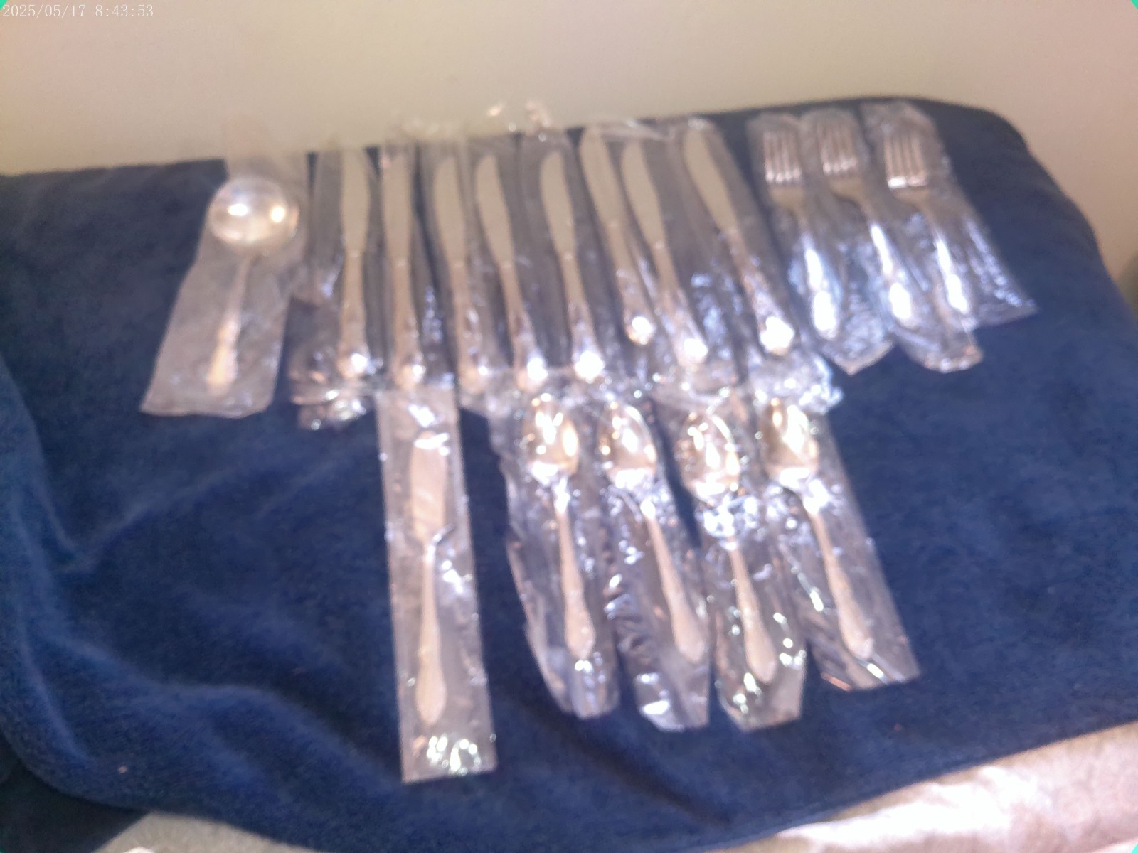 VTG Oneida new stainless Fenway flatware17pc4spoons3fork1serving  butter spread