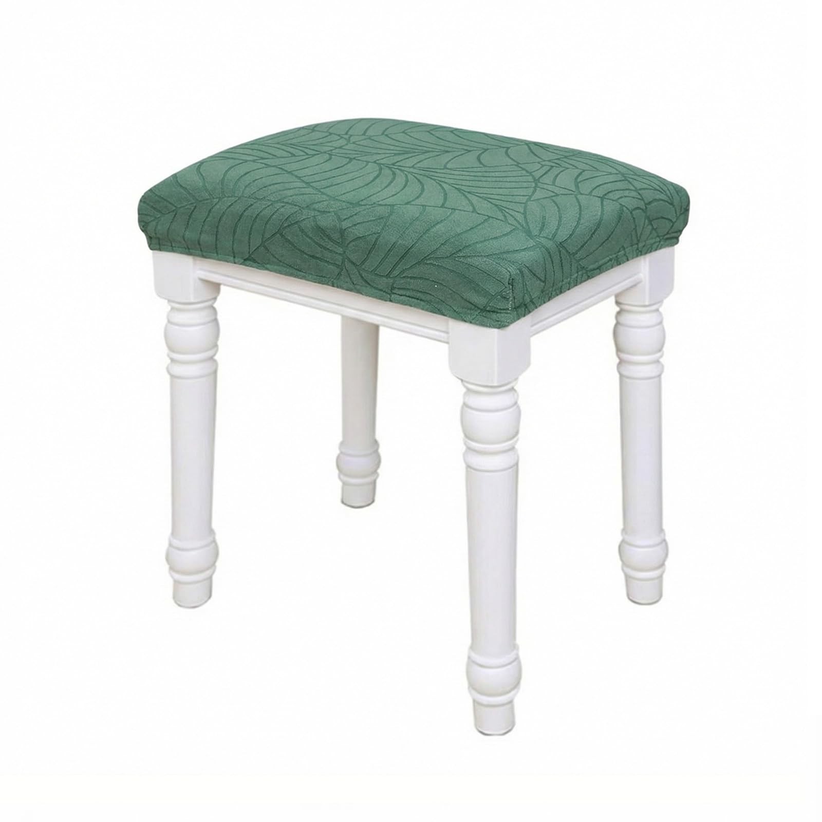 Waterproof Vanity Bench Cover, (16"-22.5") L x (11.8"- 15.7") W Jacquard Rect...
