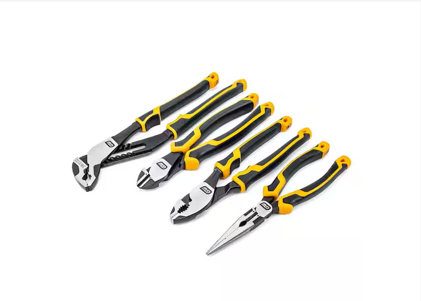 GearWrench 82203C-06 Pitbull 4-Pc Mixed Plier Set Dual Material New