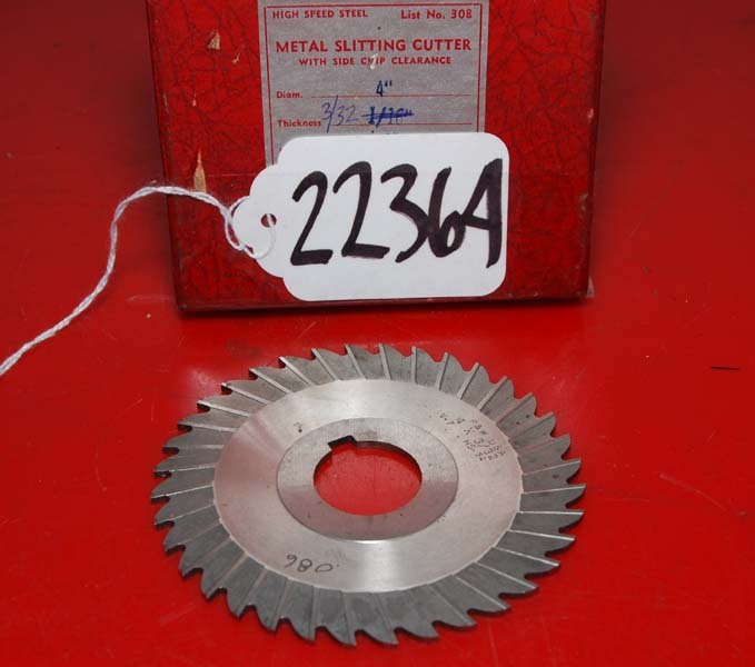 P&W Metal Slitting Cutter - 4 in. Diam. (Inv.22364)