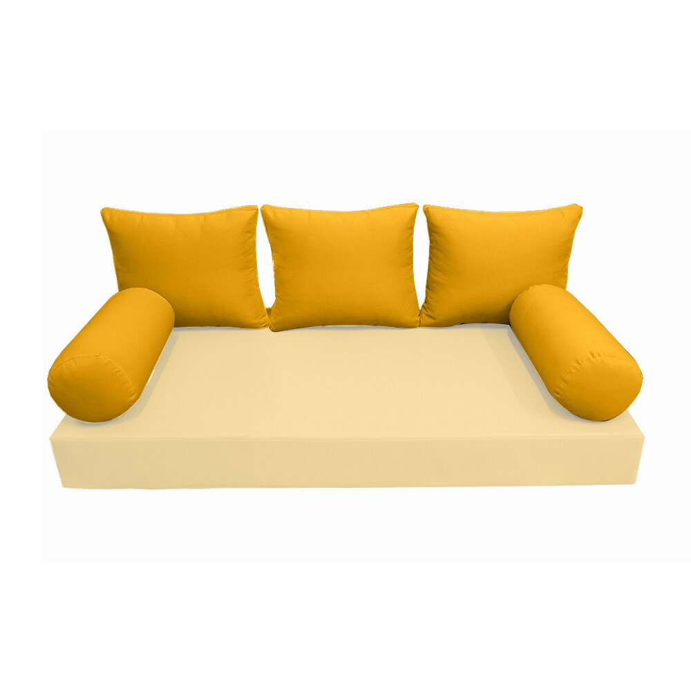 |SLIPCOVER ONLY|S3 Outdoor Bolster Backrest Pillow Covers Knife Edge Queen AD108