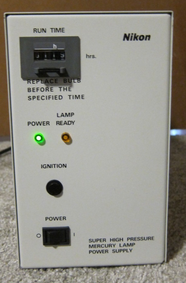 Nikon Super High Pressure Mercury Lamp Power Supply  C-SHG1 w/ Power Cord EUC
