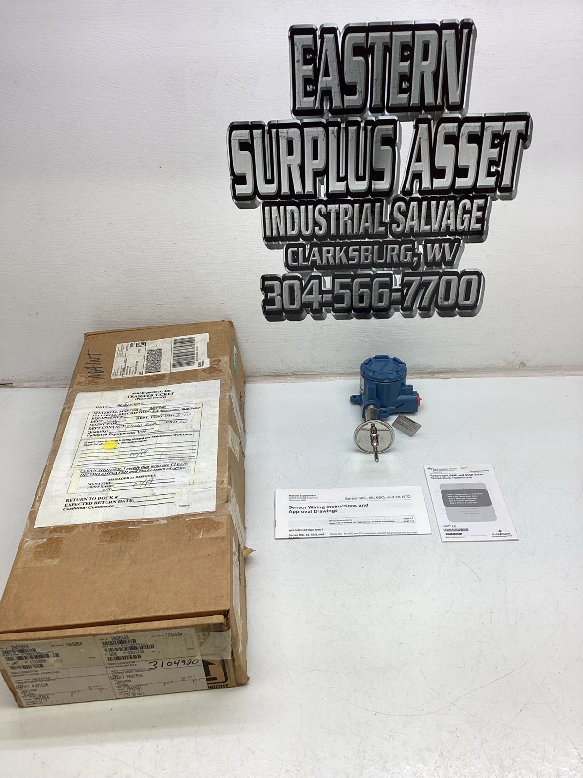 Rosemount 644HANAJ6F6XA Smart Temperature Transmitter NIB