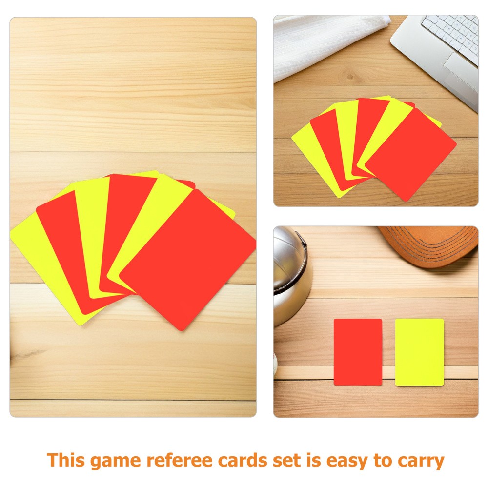 24 Pcs Soccer Standard Cards Ejection Referee Kitreferee Set Accessories