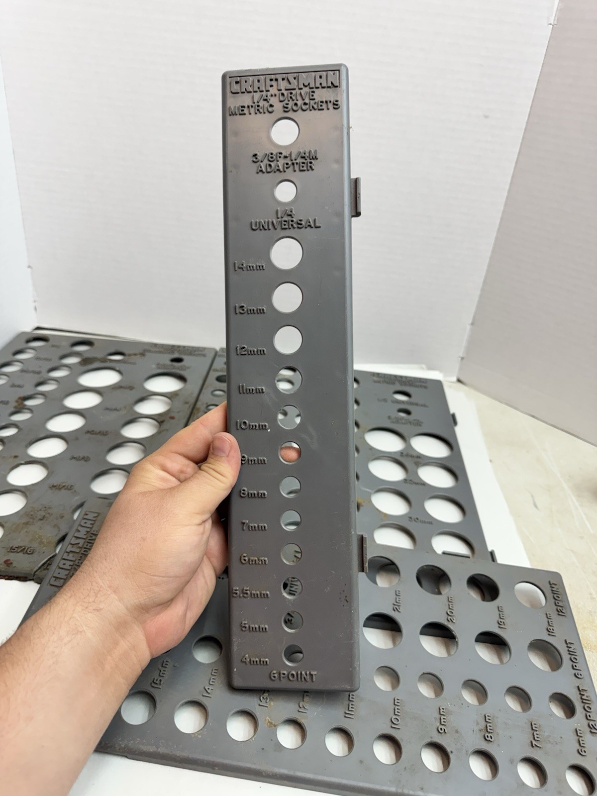 Craftsman Socket Organizer Set fair condition
