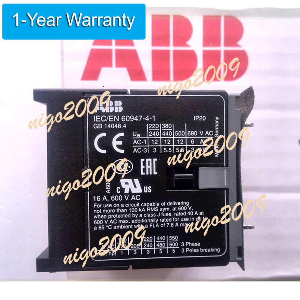New In Box ABB IEC/EN60947-4-1 Contactor