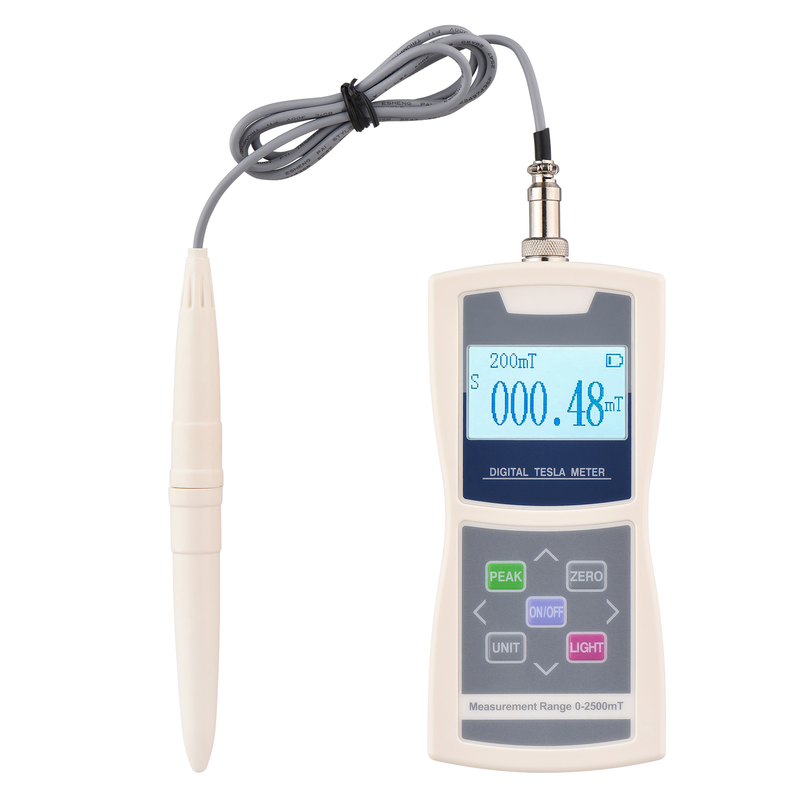 Digital Tesla Meter Gaussmeter Auto  200mT/ 2000mT High Accuracy O8V4